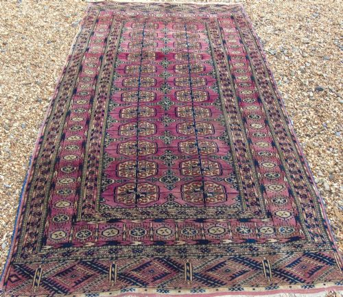 Antique Tekke Turkman Carpet Rare Shade
