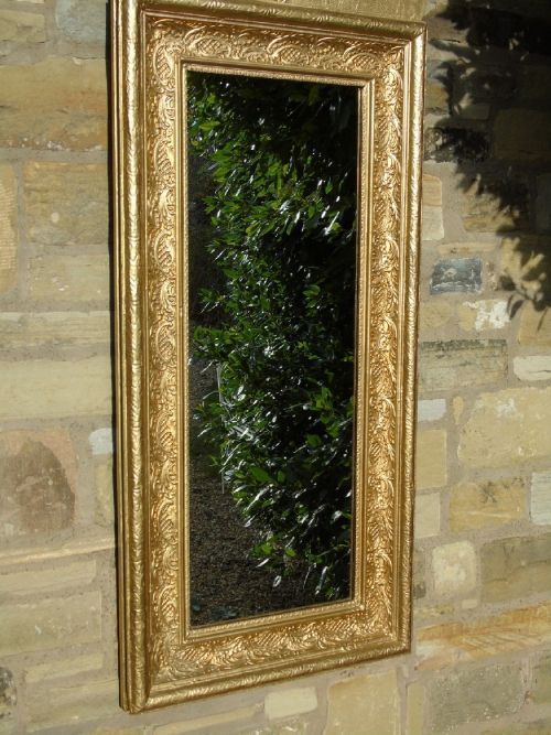 fig 1. Attractive Large 19th Century Swedish Wall Mirror