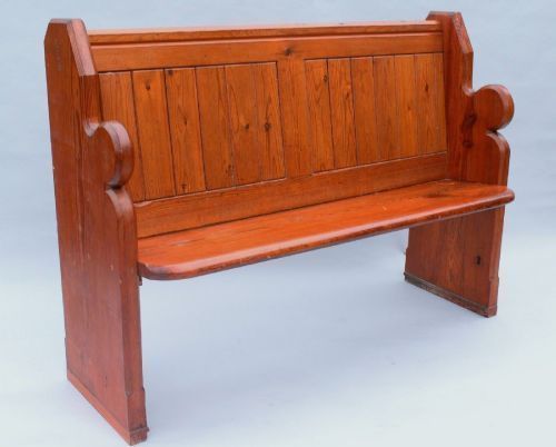 Victorian Pitch Pine Pew