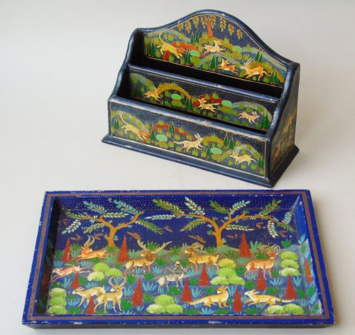 Persian Style Letter Rack & Desk Tray