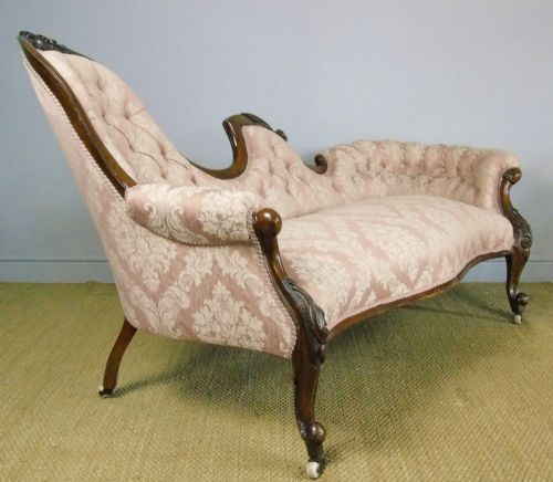 Victorian Mahogany Sofa Chaise