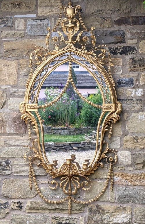 Impressive 19th Century Regency Giltwood Mirror  Gillows