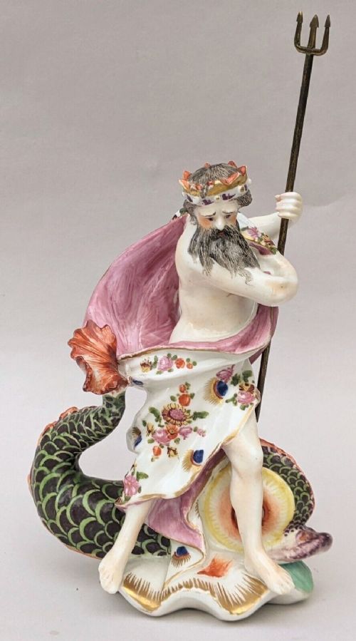 Derby Porcelain Figure of Neptune Circa 1780