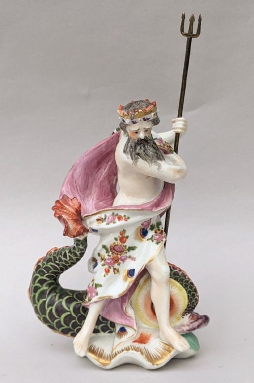 fig 1. Derby Porcelain Figure of Neptune circa 1780