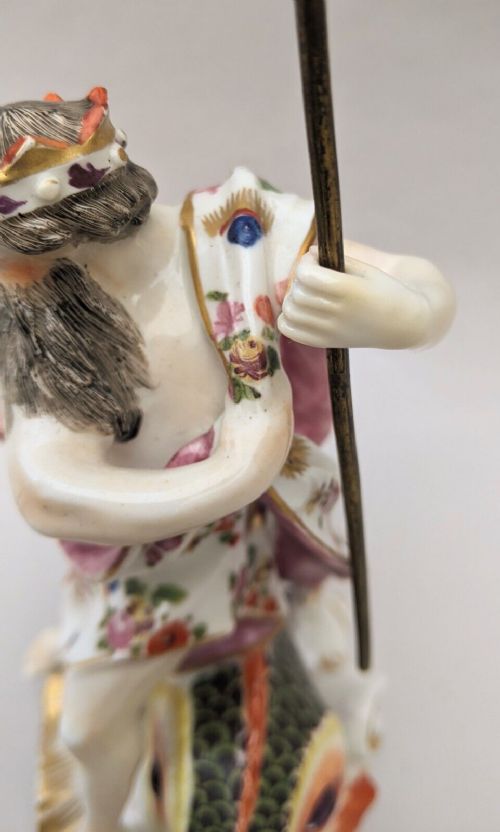 fig 2. Derby Porcelain Figure of Neptune circa 1780