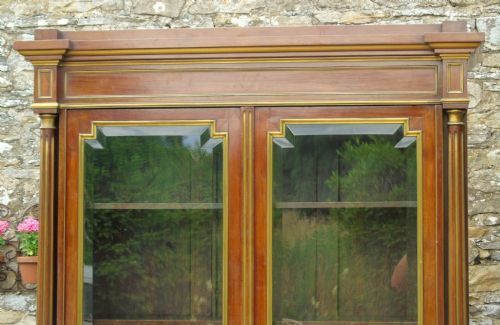 fig 1. Fine 19th Century French Directoire Style Bookcase Cabinet