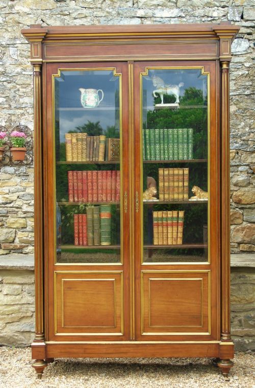 Fine 19th Century French Directoire Style Bookcase Cabinet