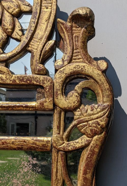 fig 1. Rare 18th Century Italian Gilt Wood Pier Mirror
