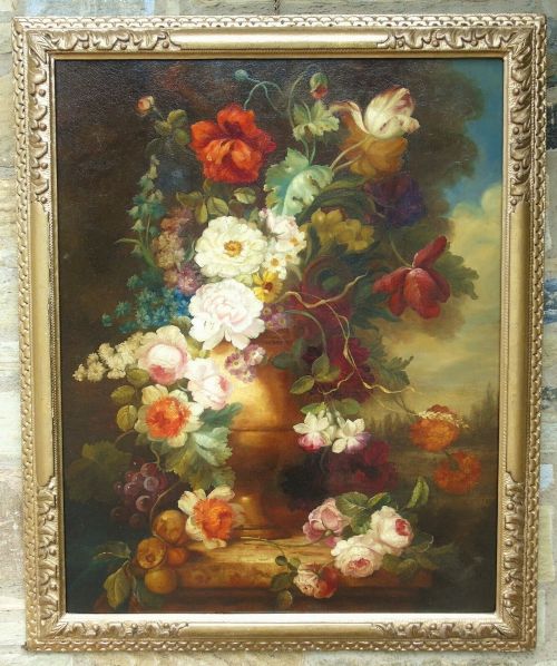 fig 1. Good Dutch 18th Century Style Oil Painting