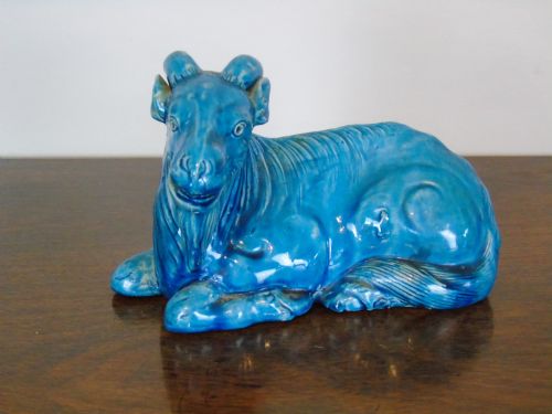 Qing Dynasty Chinese Porcelain Goat