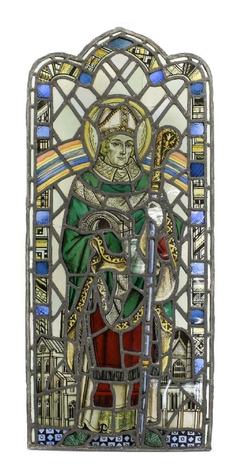 Victorian Ecclesiastical Stained Glass Panel