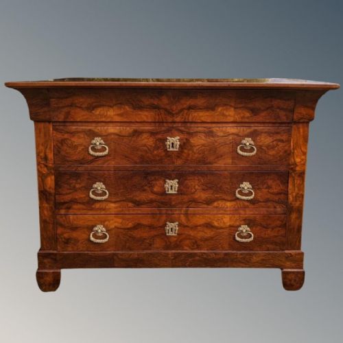 Superb French Mahogany Commode Chest