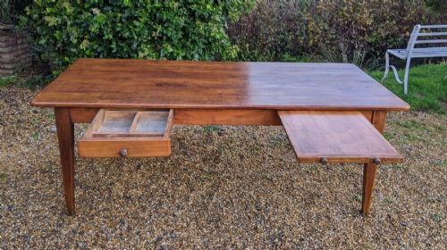 Large French Cherrywood Farmhouse Table