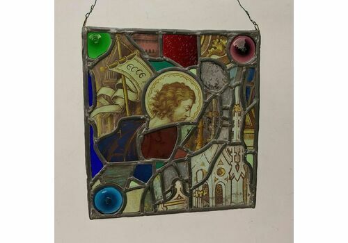 Victorian Ecclesiastical Stained Glass Panel