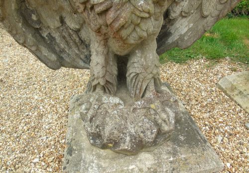 fig 3. Fine Pair Of American Stone Eagles 19th Century By Austin & Seeley