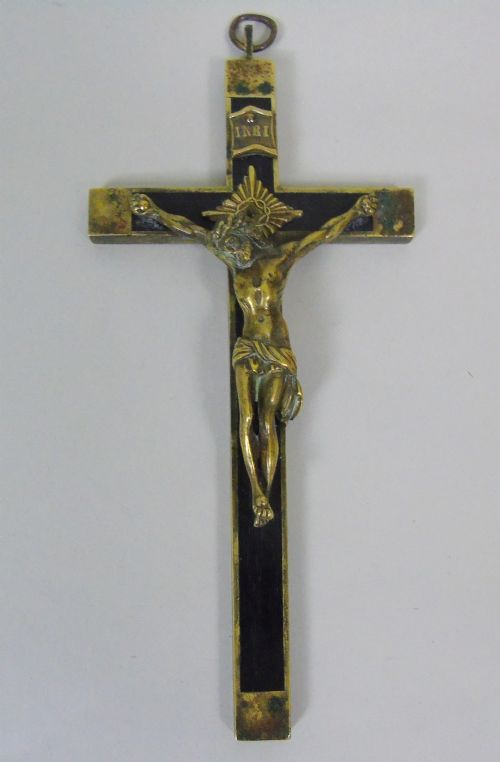19th Century Bronze Corpus Christi Crucifix