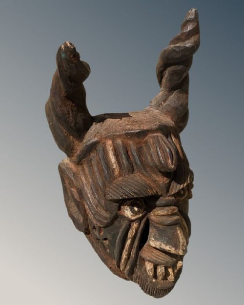 Large Imposing Early 20th Century Mexican Day of the Dead Mask