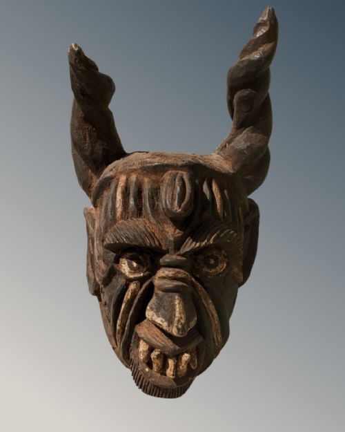 fig 2. Large Imposing Early 20th Century Mexican Day of the Dead Mask