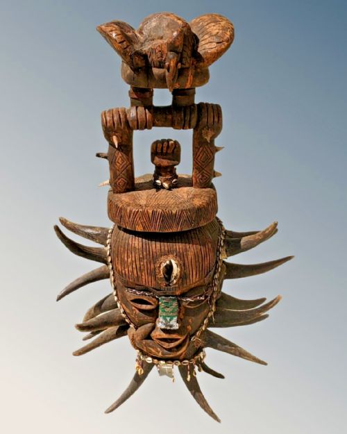 Incredible Senufo Kpelie Ancestor Mask Ivory Coast