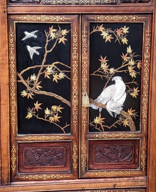 fig 1. Japanese Shodana Lacquer Cabinet Meiji Period