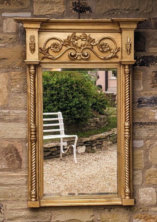 Late Regency Gilt Pier Glass Mirror