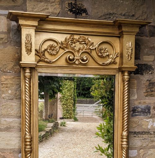 fig 1. Late Regency Gilt Pier Glass Mirror