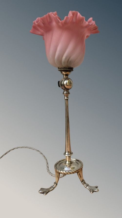 Very Pretty Antique Table Lamp by Faraday & Son