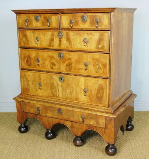 fig 1. George I Walnut Chest on Stand 