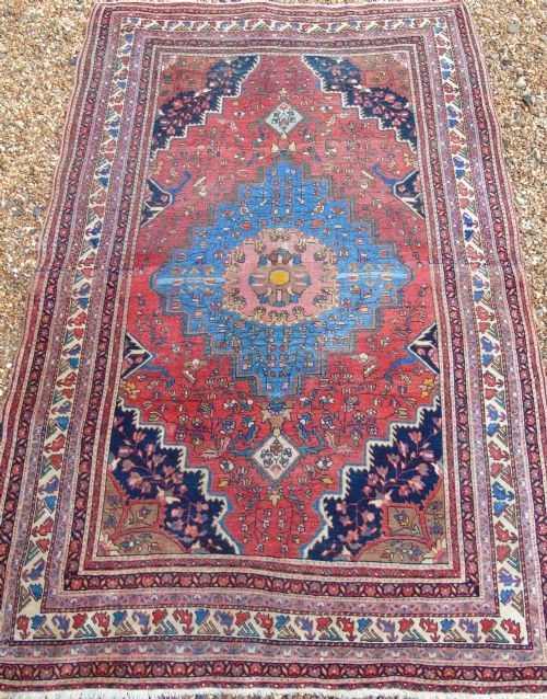 Antique Saroukh Feraghan Carpet