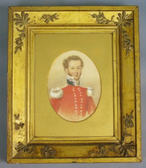 Georgian Portrait Military Officer Lord Lieutenant Of Rutland