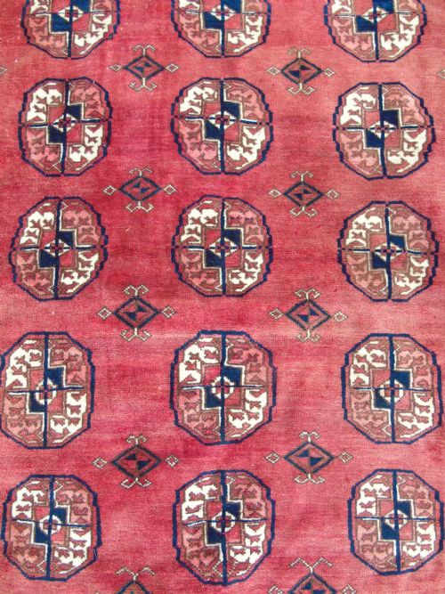ANTIQUE TEKKE TURKMAN CARPET - ADDITIONAL PHOTO 3