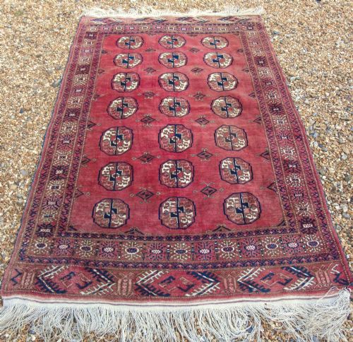 ANTIQUE TEKKE TURKMAN CARPET - ADDITIONAL PHOTO 5