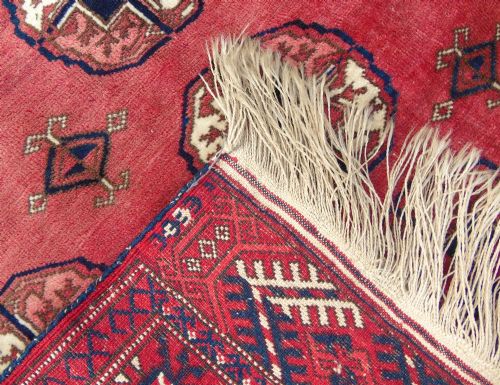 ANTIQUE TEKKE TURKMAN CARPET - ADDITIONAL PHOTO 6