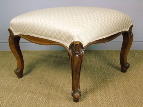 Large Victorian Mahogany Stool 