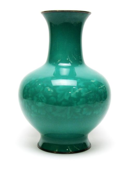 Large Antique Japanese Cloisonne Vase Ando Musen