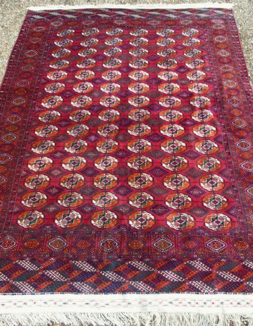 Good Antique Tekke Turkman Carpet 337 x 256