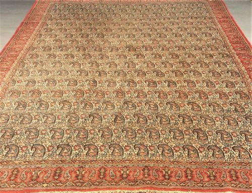 Antique Ghom Carpet Room Size 322 x 220