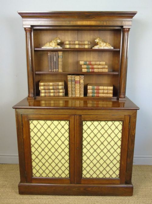 William IV Mahogany Bookcase Cabinet 