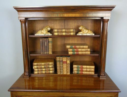 fig 1. William IV Mahogany Bookcase Cabinet