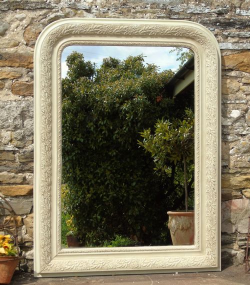 Antique French Painted Mirror