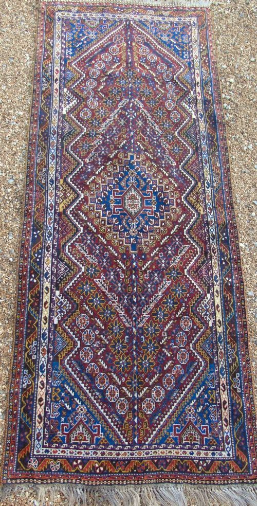 ANTIQUE KASHGAI CARPET RUNNER