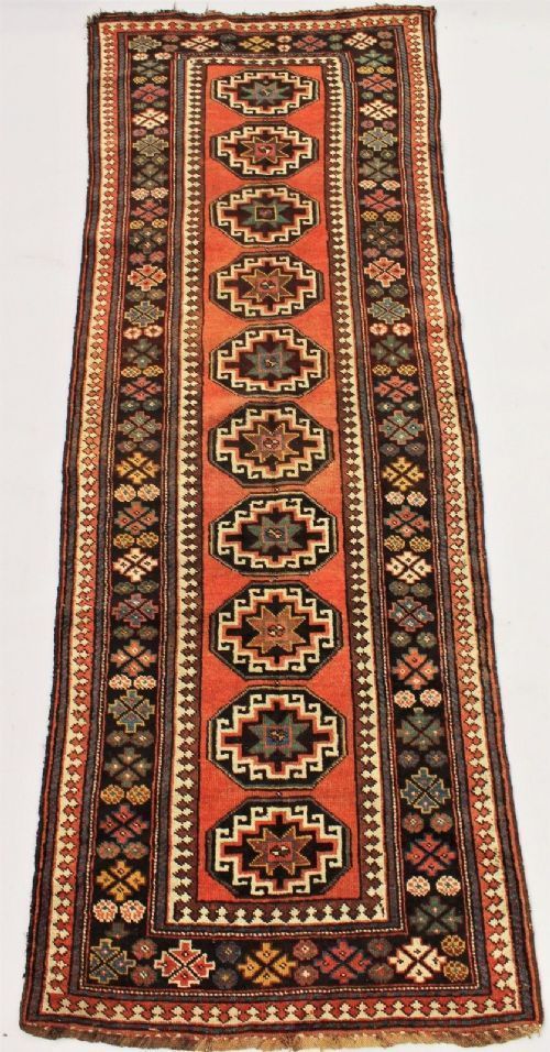 Antique Karabagh Carpet Runner 