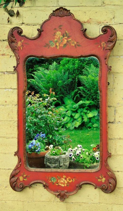 Beautiful Hand Painted Regency Pier Glass Mirror