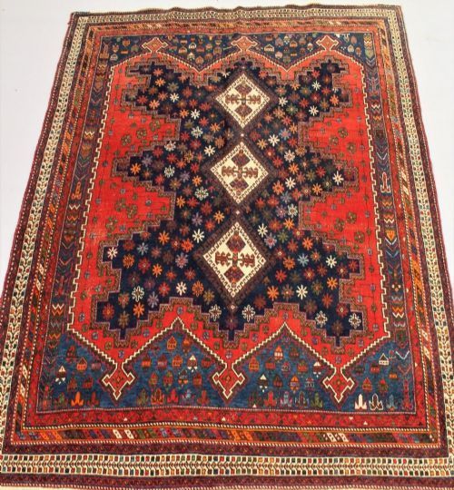 Stunning Afshar Carpet Circa 1910