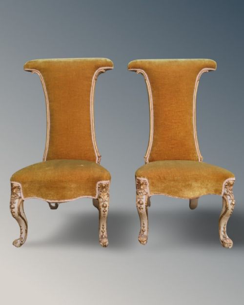 Good Pair of French Prie Dieu Chairs 19th Century