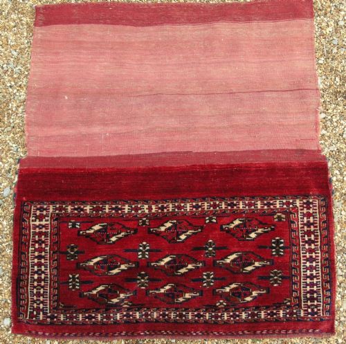 Antique Yomut Turkman Chuval Rug