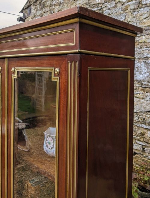 fig 1. Elegant French Bookcase Cabinet Directoire Style 