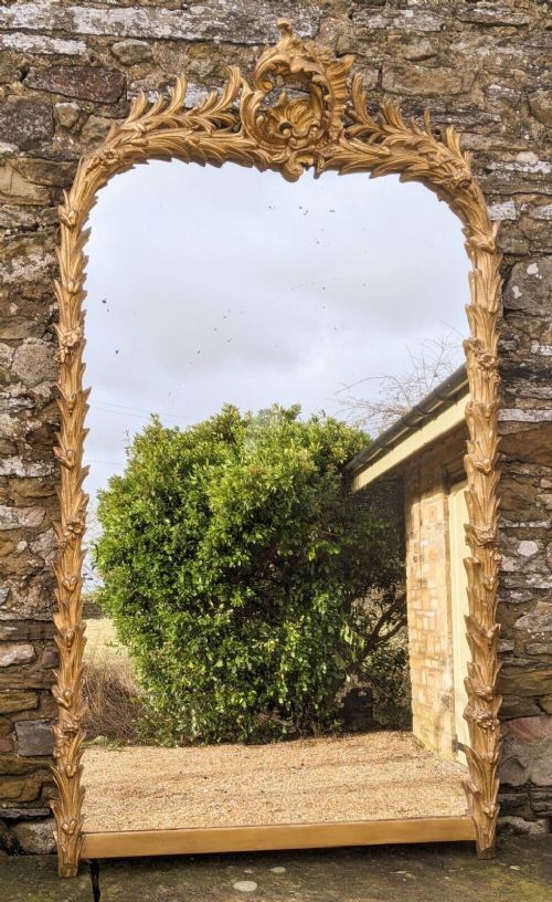 Large French Floor Standing Mirror