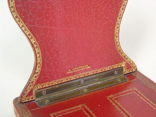 fig 1. High Quality Leather Antique Bookslide By Dreyfous Of Paris