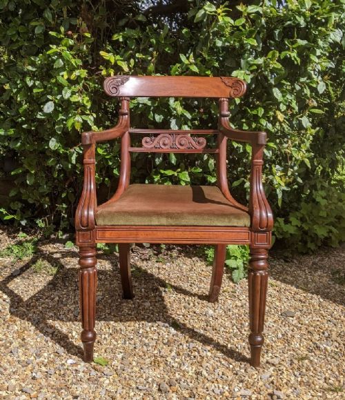 fig 1. William IV Mahogany Armchair